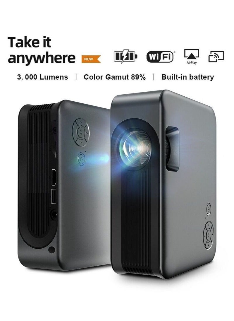 Generic - A30 MINI Projector, Portable 3D Theater, WIFI Sync Android/IOS Smartphone 4K 1080P Moive Videoprojector, LED Smart Cinema - Image 1