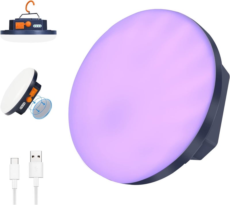 iodoo مصباح يدوي للأشعة فوق البنفسجية ضوء تخييم، 10000 مللي أمبير 48 LED 395nm UV / 6500K ضوء كشاف 3000 لومن ضوء أبيض كاشف بول الحيوانات الأليفة للكلاب/القطط، البقع الجافة، بق الفراش - Image 1