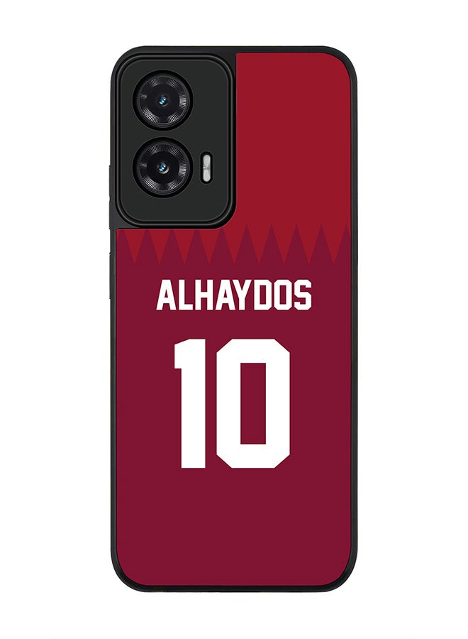 Stylizedd For Motorola Moto G35 Case,Slim fit Camera Protection, Shockproof Thin Phone cover  - Football - Qatar,  Alhaydos