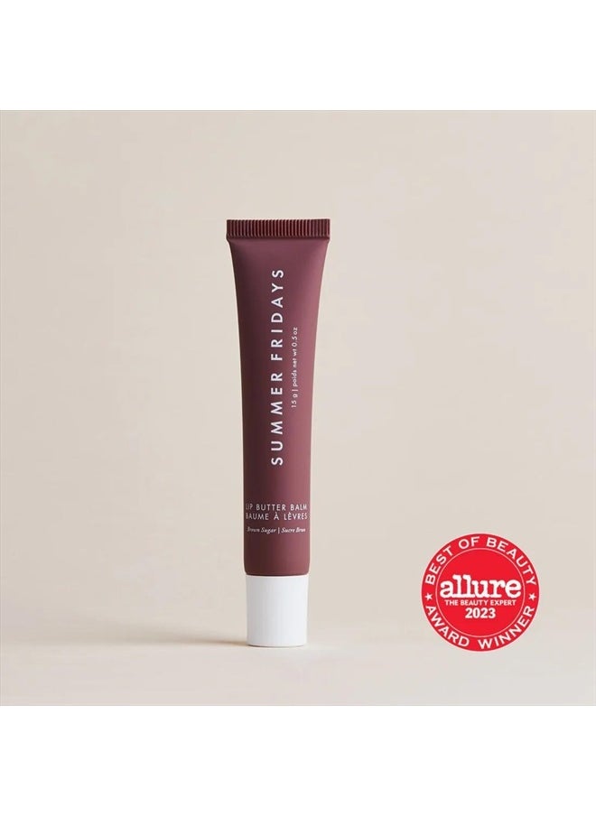 SUMMER FRIDAYS Lip Butter Balm - Conditioning Lip Mask and Lip Balm for Instant Moisture, Shine and Hydration - Sheer-Tinted, Soothing Lip Care - Brown Sugar (.5 Oz)  - Image 3