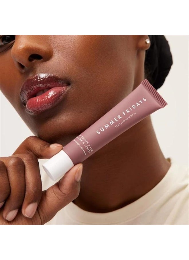 SUMMER FRIDAYS Lip Butter Balm - Conditioning Lip Mask and Lip Balm for Instant Moisture, Shine and Hydration - Sheer-Tinted, Soothing Lip Care - Brown Sugar (.5 Oz)  - Image 4