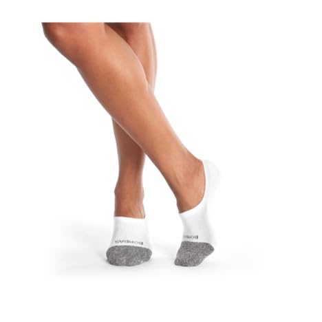Bombas Womens Cushioned No Show Socks,(White,Medium) - Image 5