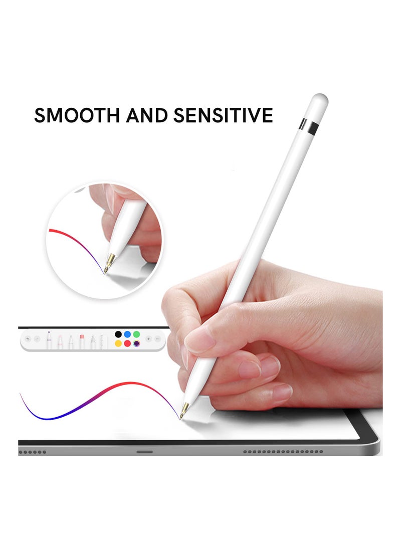 Excefore Replacement Tips for Apple Pencil, 2 Pack Compatible with Apple Pencil 2nd Gen and 1st Gen, No Wear Out Fine Point Precise Control Pen Like Nibs for Apple Pencil (Clear 1.8mm)  - Image 5