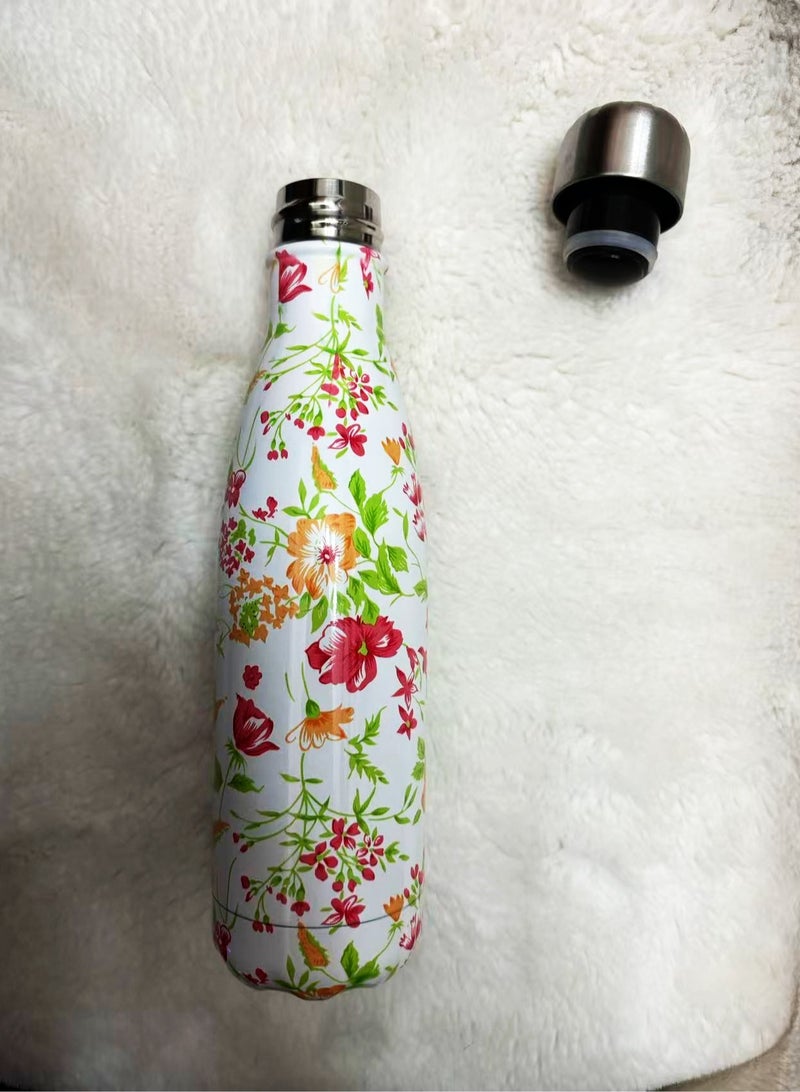 هَيْلة colorful Vacuum Insulated Double Wall Stainless Steel Water Bottle 500 ML 26.5x7cm - Image 3