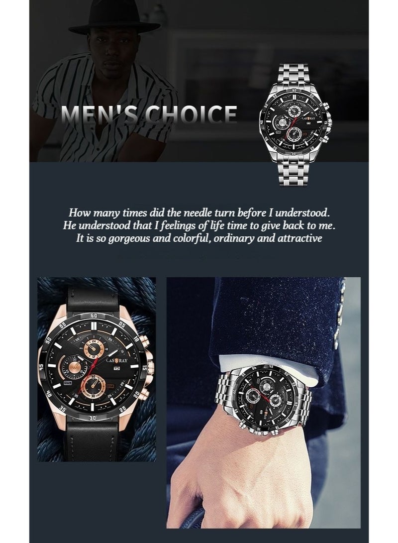 CASSRAY New fully automatic movement men's waterproof stylish sport night light trendy men's watch - Image 3