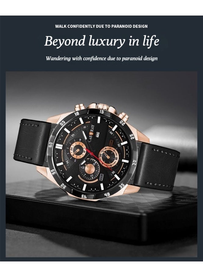 CASSRAY New fully automatic movement men's waterproof stylish sport night light trendy men's watch - Image 4