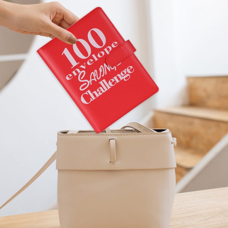 NICOOTH 100 Envelopes Money Saving Binder A5 Savings Challenge Book Easy and Fun Way to Save $5050 - Image 4