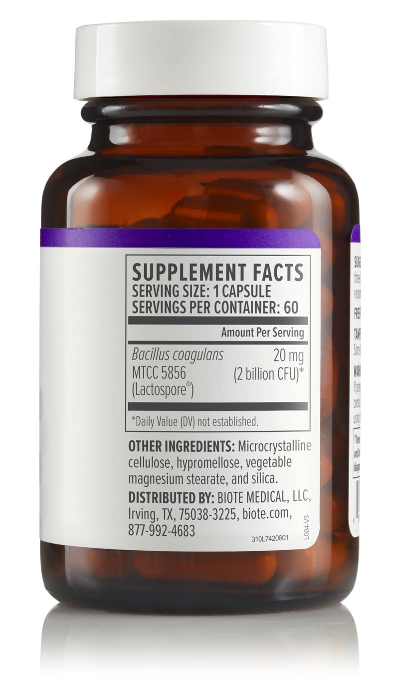 bioTE Nutraceuticals - Bacillus COAGULANS - Gut + Digestive (60 Capsules) - Image 3
