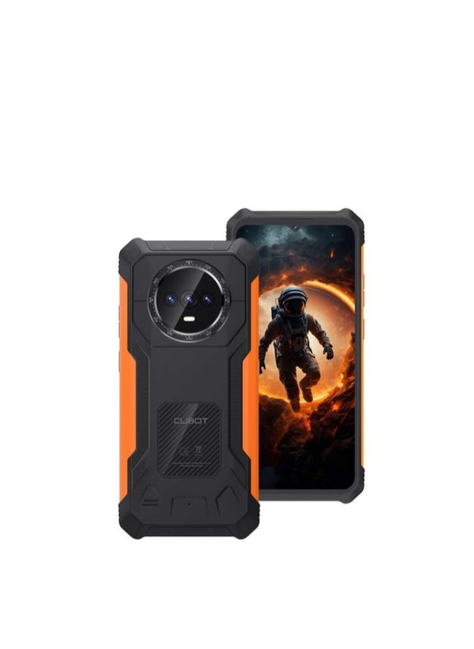 Cubot - KINGKONG ES Rugged Phone 6.56'' 90Hz HD+ Display 6GB RAM 128GB ROM 48MP + 16MP Camera Waterproof Rugged Slim Mobile Android 14 Dual SIM Network 5100mAh Battery Black-Orange - Image 1