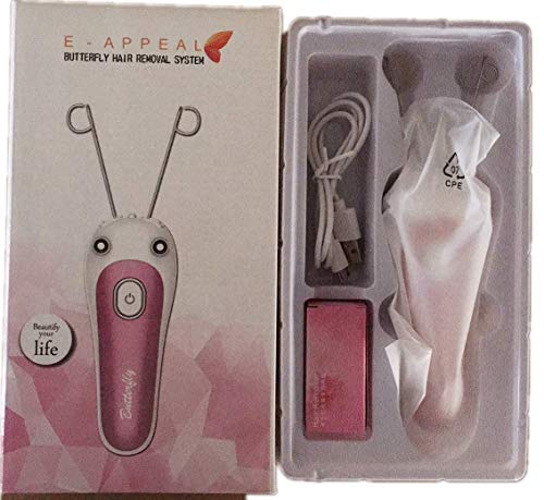 e-appeal Butterfly Hair Removal System Thread Machine for Facial and Body Hair Removal with Rechargeable Battery - Image 2