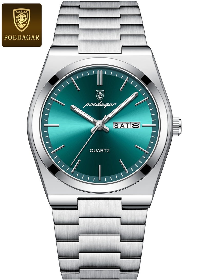 POEDAGAR Man Watch,Waterproof Luminous Men's Watch Quartz-40mm  - Image 1