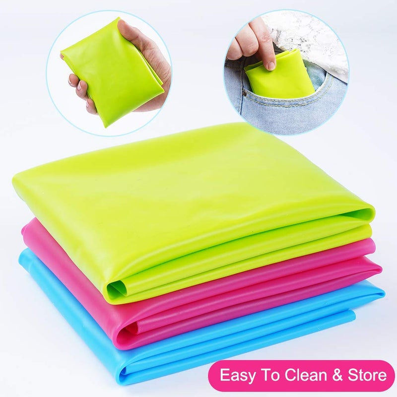 TDHDIKE 3 Pack Silicone mat Large Silicone Sheets for Crafts, Liquid, Resin Jewelry Casting Molds Mat, Silicone Placemat 15.7” x 11.8” (Blue & Rose Red & Green) - Image 4