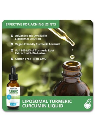 Liquid Turmeric Curcumin Supplements - Highest Potency 800mg - Turmeric Curcumin with Black Pepper Extract - Antioxidant - Tumeric Supplements w/Bioperine - Non-GMO - 2oz - pzsku/Z021FDAD37FE332EBBD57Z/45/_/1689276756/adff9546-56ed-4854-8652-e98eaffe7d5a