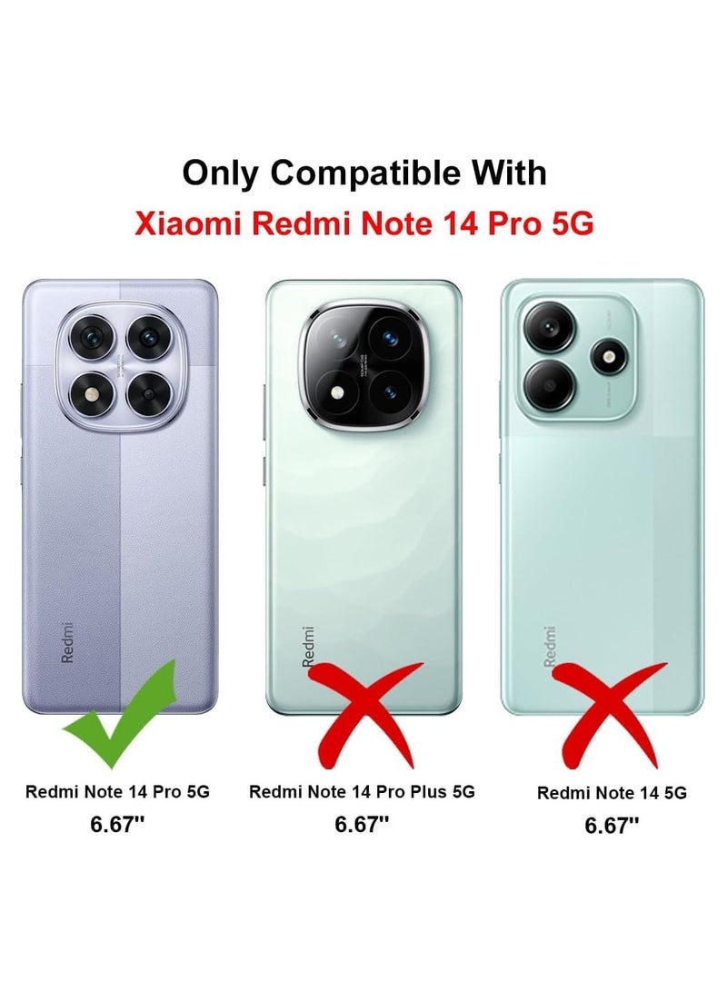 BORTONY Xiaomi Redmi Note 14 Pro 5G Case Cover Soft TPU Liquid Silicone Case Camera Protection Lightweight Shock Protective Cover for Redmi Note 14 Pro 5G - Image 2