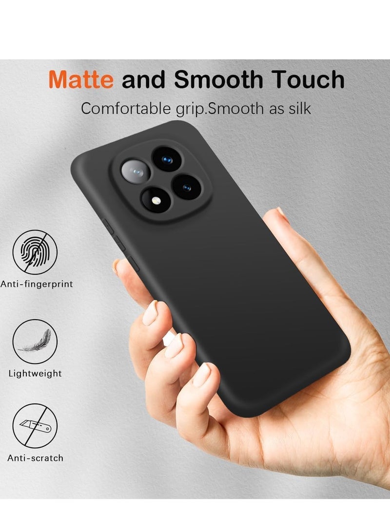 BORTONY Xiaomi Redmi Note 14 Pro 5G Case Cover Soft TPU Liquid Silicone Case Camera Protection Lightweight Shock Protective Cover for Redmi Note 14 Pro 5G - Image 3