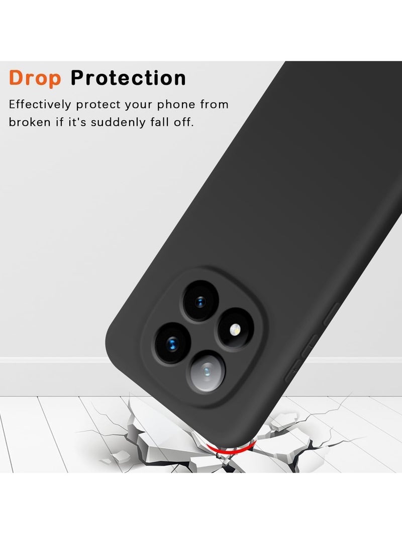 BORTONY Xiaomi Redmi Note 14 Pro 5G Case Cover Soft TPU Liquid Silicone Case Camera Protection Lightweight Shock Protective Cover for Redmi Note 14 Pro 5G - Image 4
