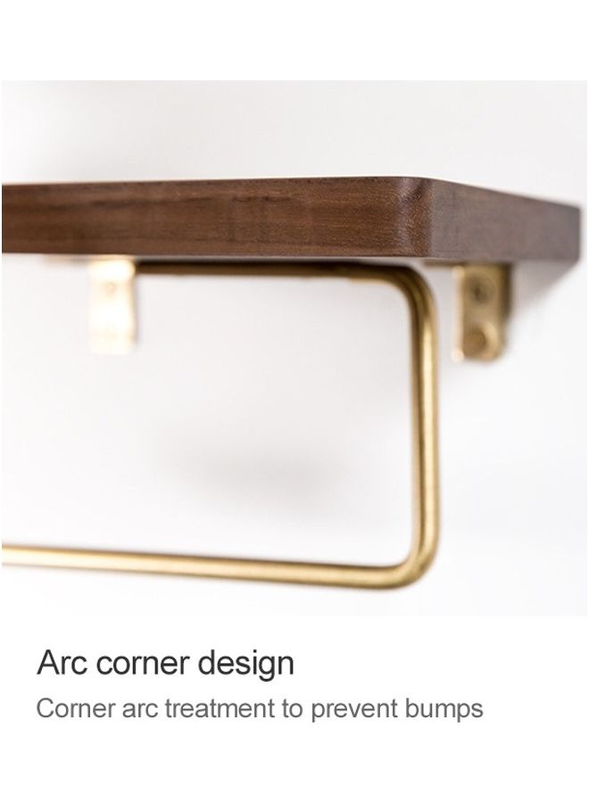 NIBEMINENT Creative Solid Wooden Mobile Phone Shelf Toilet Paper Roll without Punching Multicolour 21x12x13cm - Image 5