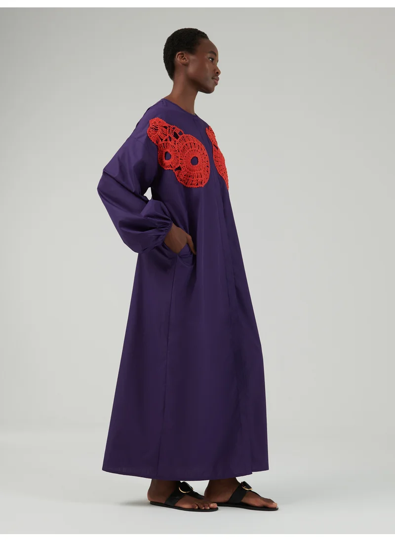 leem Maxi Applique Kaftan