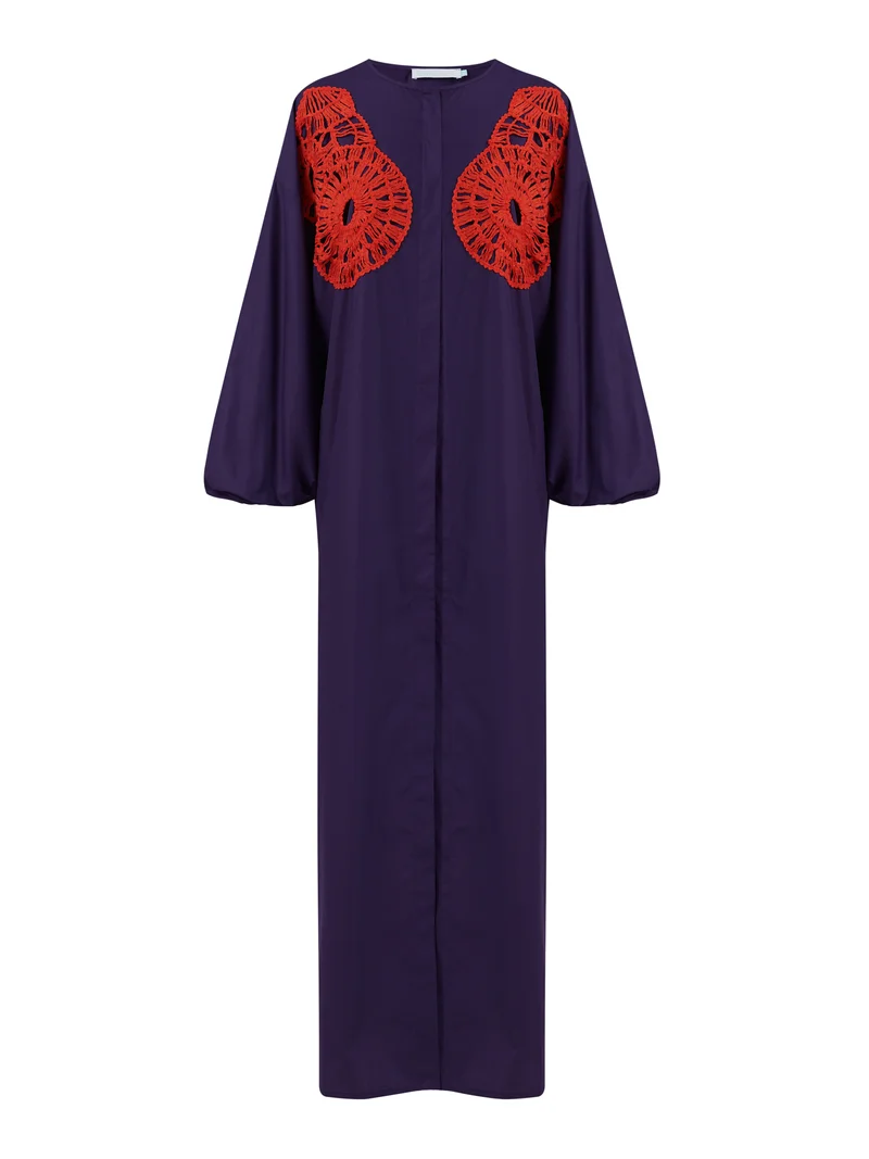leem Maxi Applique Kaftan