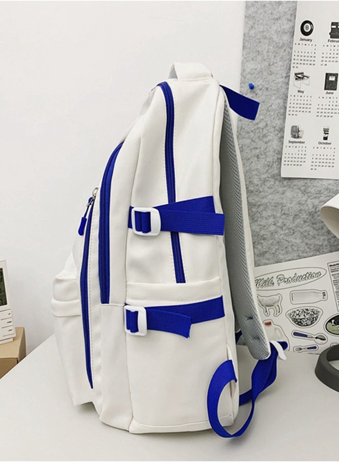 شاربدو حقيبة ظهر ترفيهية بسيطة وكبيرة الحجم لطلاب المدارس المتوسطة والثانوية مقاس 33 × 19 × 46 سم - Image 4