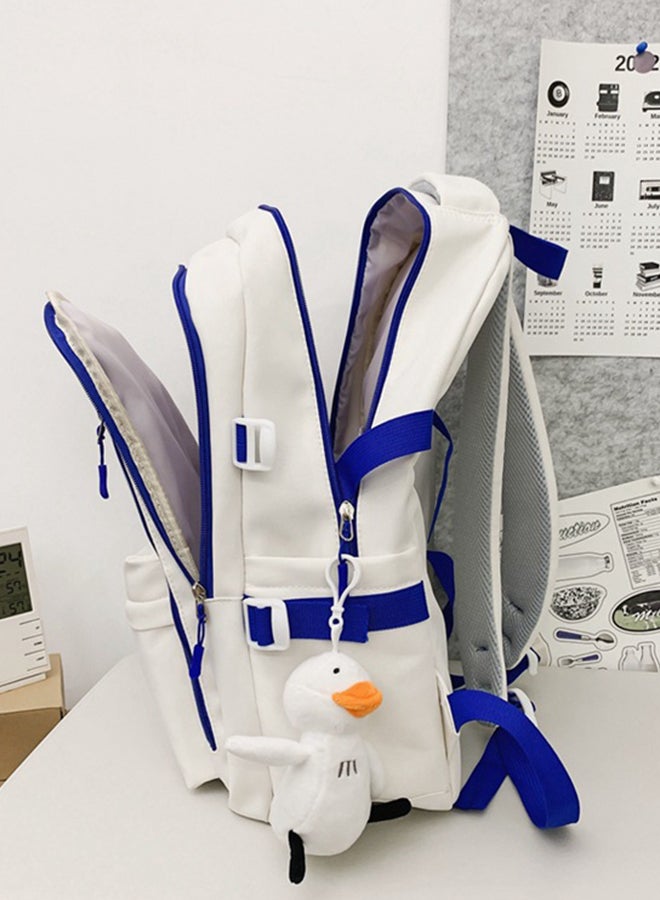 شاربدو حقيبة ظهر ترفيهية بسيطة وكبيرة الحجم لطلاب المدارس المتوسطة والثانوية مقاس 33 × 19 × 46 سم - Image 5