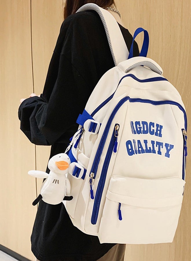 شاربدو حقيبة ظهر ترفيهية بسيطة وكبيرة الحجم لطلاب المدارس المتوسطة والثانوية مقاس 33 × 19 × 46 سم - Image 3