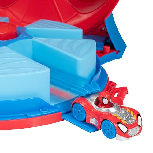 Jazwares Marvel Spidey and His Amazing Friends Action Launch Carry Case - 12-Inch Carry Case with Rotating Launcher and Two Exclusive Amazing Metals Vehicles - Image 3