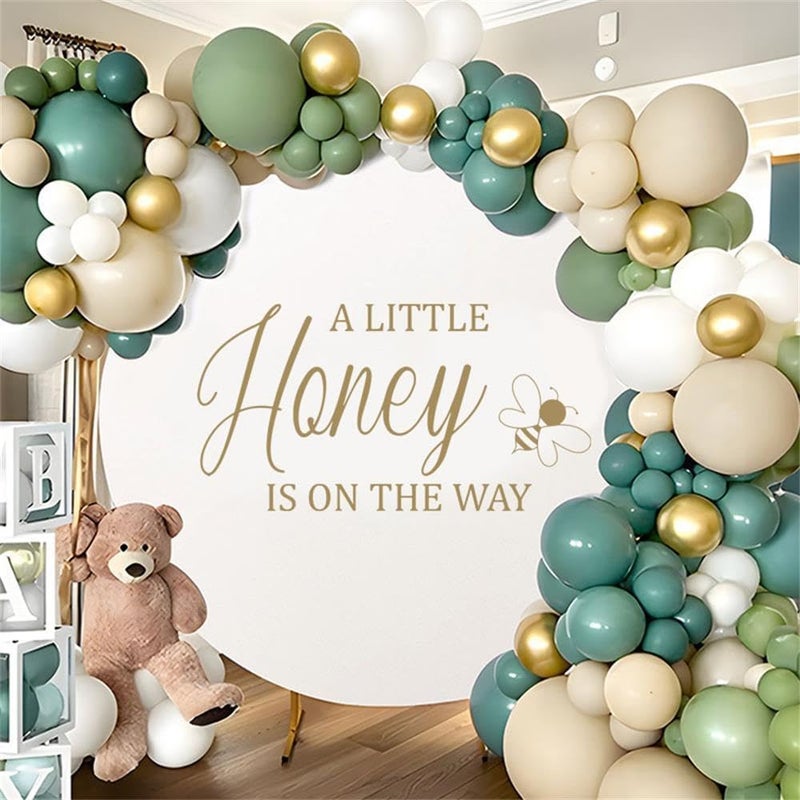 Yeysynana A Little Honey is on The Way Baby Shower Party Sign Decorations Welcome Baby Shower Decal Sign Gender Reveal Girl or Boy Wall Stickers Sign for Babys Party Backdrop Supply - Image 2