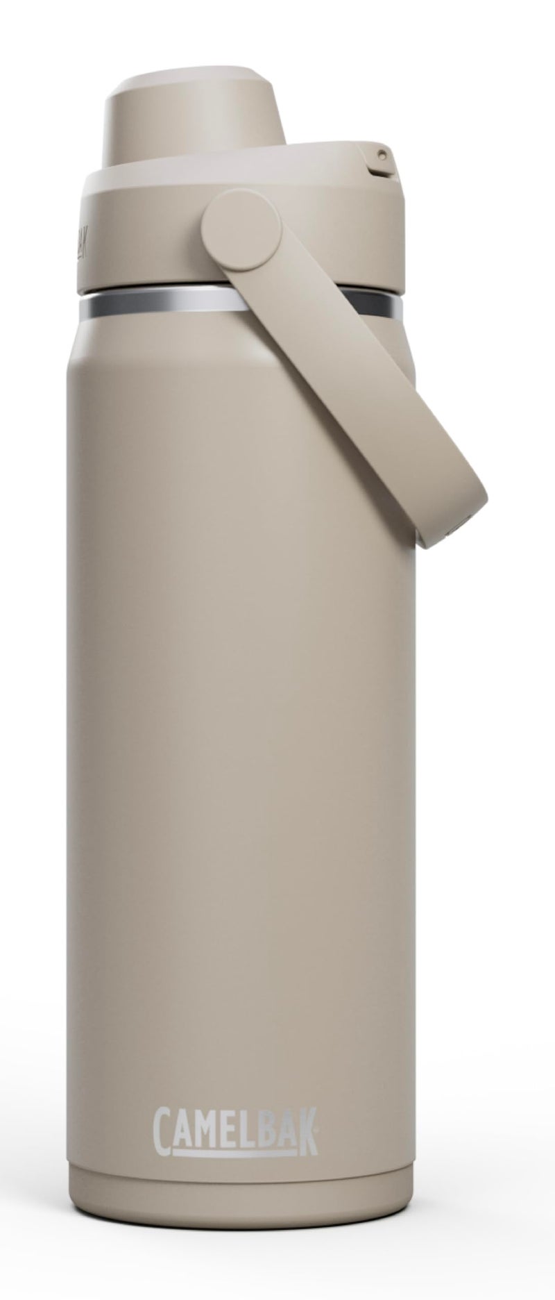 CamelBak Thrive Chug Insulated Stainless Steel Water Bottle Cold Retention with High Flow Lid for Everyday Hydration and Active Use 20oz Stone - Image 2
