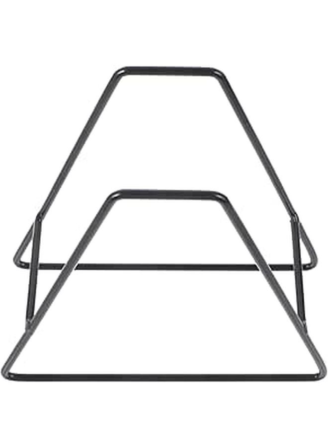 Black Plate Display Stand Dish Organizer Strong Load Bearing Kitchen Dining Rack - Image 1
