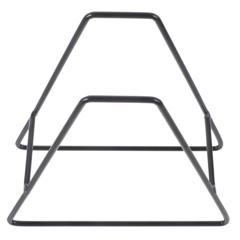 Black Plate Display Stand Dish Organizer Strong Load Bearing Kitchen Dining Rack - Image 2