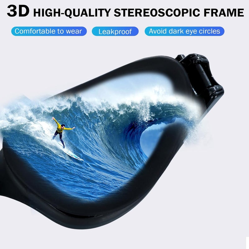 Focevi Clear Swimming Goggles for Men/Women,Anti-Fog Anti-UV Adult Swim Goggles, Boys/Girls/Junior/youth Swim Goggles, Swimming Glasses - Image 4