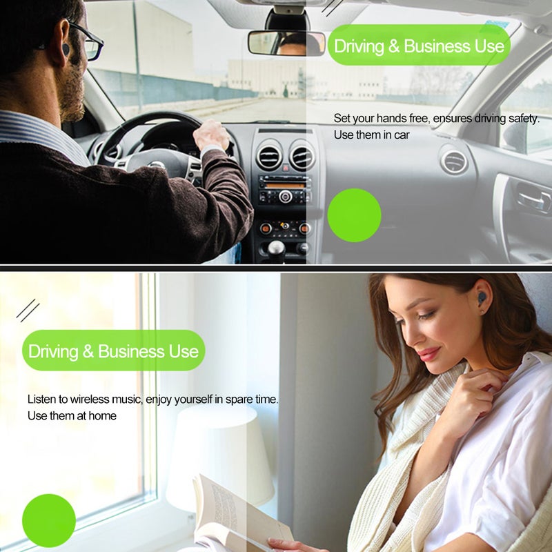 سماعة أذن داخلية إيربادز ستيريو بتقنية لاسلكية حقيقية TWS-A تعمل بتقنية البلوتوث أسود - Image 3