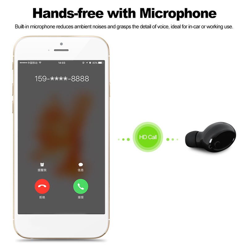 سماعة أذن داخلية إيربادز ستيريو بتقنية لاسلكية حقيقية TWS-A تعمل بتقنية البلوتوث أسود - Image 4