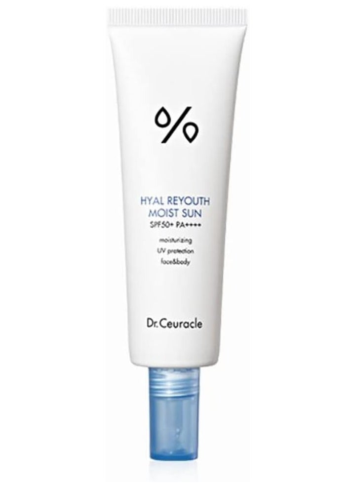 Dr.Ceuracle Hyal Reyouth Moist SunㅣSkin Concernㅣ Essence-like Sunscreen without stickiness  - Image 1