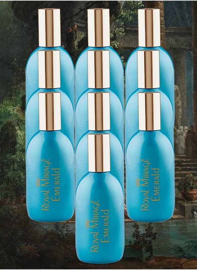 ROYAL MIRAGE 10 Pieces Royal Mirage Emerald Perfume For Unisex 120ml EDC  - Image 1