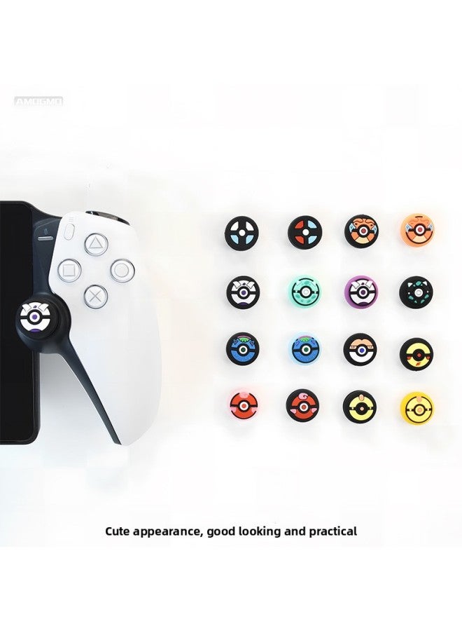 Suitable For PS Streaming Handset Rocker Cap Elf Ball Silicone Protective Cap Gamepad Non-Slip Silicone Cap-Product Color:9 - Image 2