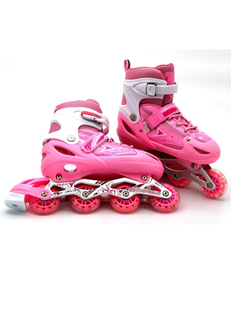 DubaiGallery Unisex Kids Roller Skate Shoes Removable Become Sport Trainer for Boys Girls Double Wheels Shoes - Image 2