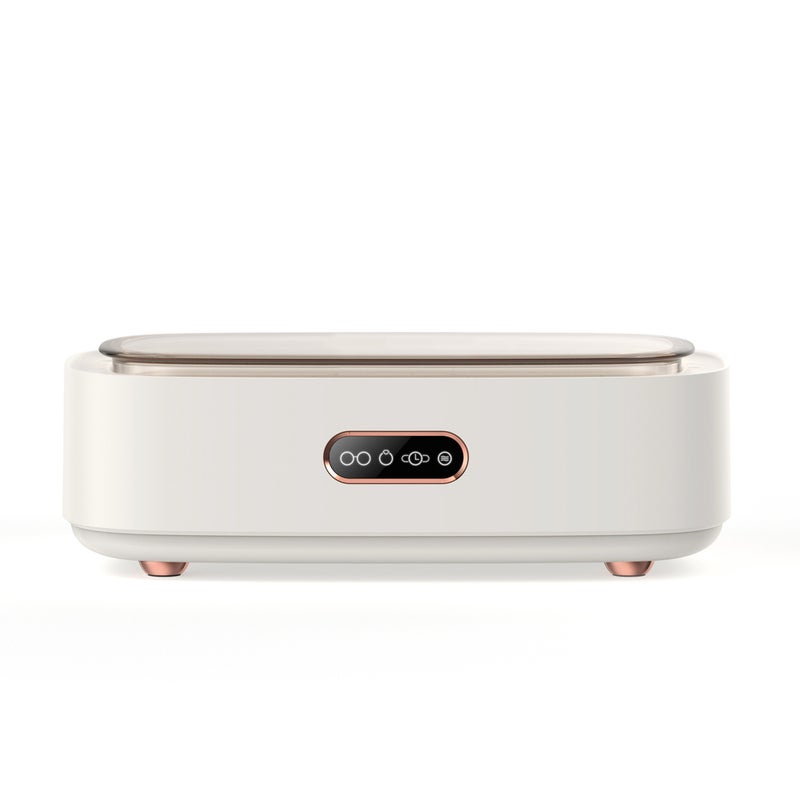 Jewelry Cleaner, Ultra-sonic Cleaning Machine 300ml Household Cleaning Machine with 4-Time Settings, for Eyeglass Watches Dentures - Image 1