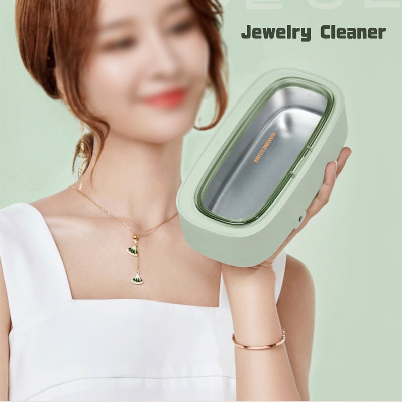 Jewelry Cleaner, Ultra-sonic Cleaning Machine 300ml Household Cleaning Machine with 4-Time Settings, for Eyeglass Watches Dentures - Image 3