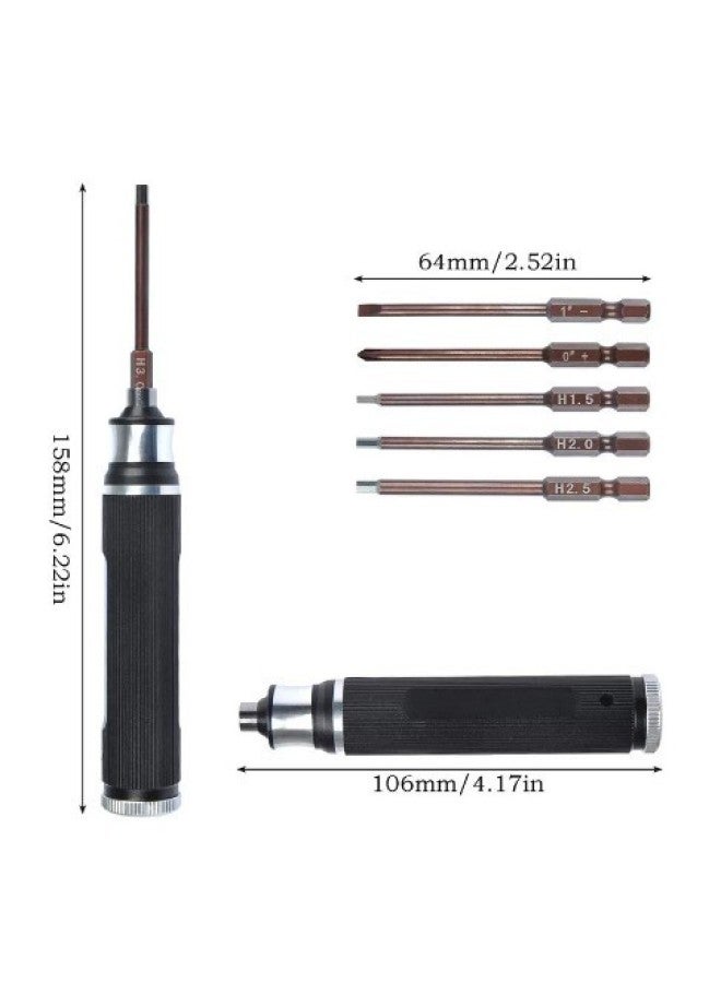 Special Tool For Model Model Of Aviation Tools Six-in-one Hexagon Socket Head Screwdriver-Color:Black  - Image 4