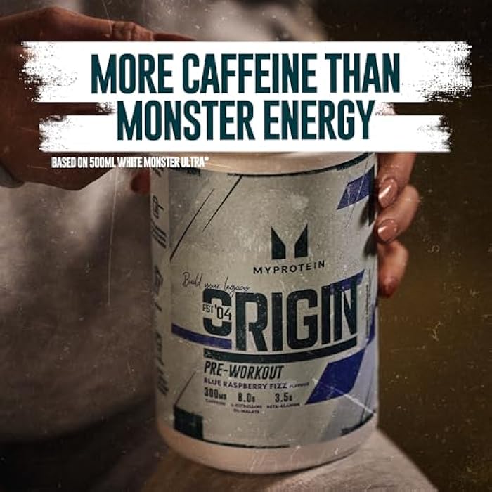 Myprotein Origin Pre-Workout Powder – Blue Raspberry, 30 Servings | 6g L-Citrulline Malate, 3.2g Beta-Alanine, 300mg of Caffeine | High-Performance Preworkout for Strength, Pump & Endurance - Image 3