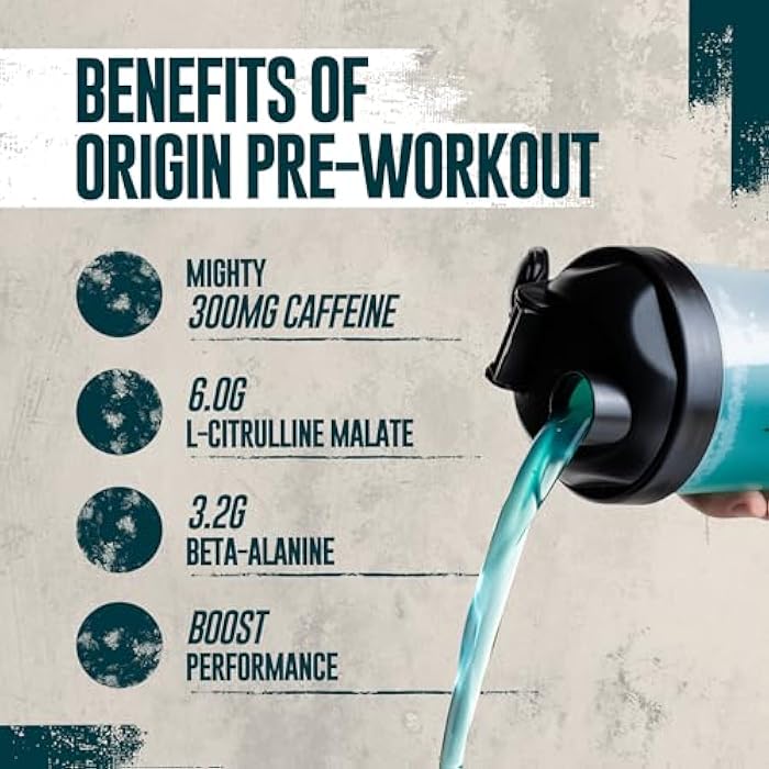 Myprotein Origin Pre-Workout Powder – Blue Raspberry, 30 Servings | 6g L-Citrulline Malate, 3.2g Beta-Alanine, 300mg of Caffeine | High-Performance Preworkout for Strength, Pump & Endurance - Image 2