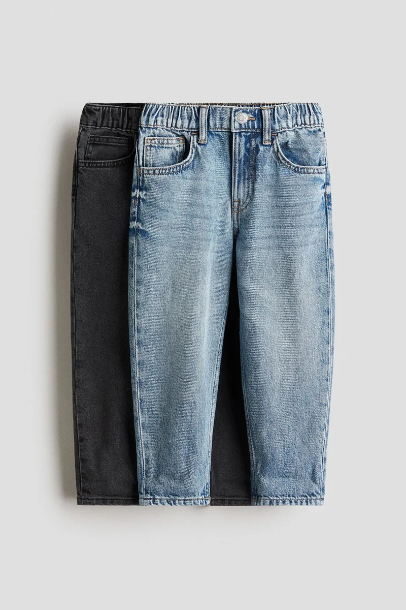 H&M 2-pack Loose Fit Tapered Leg Jeans