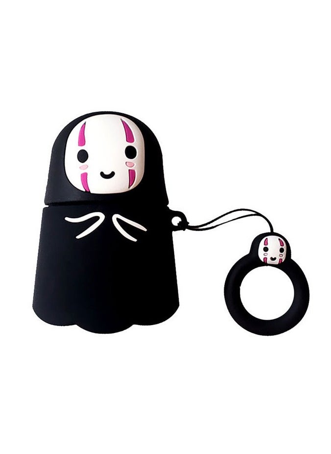 Generic - Jowhep Case Cover For AirPod Pro Cartoon Cute Silicone Cover with Keychain Fashion Funny Soft Protective Skin for Air Pods Pro Kawaii Shell Cases for AirPods Pro Faceless - Image 1