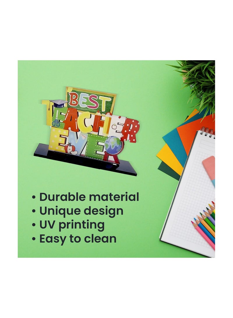 برينت شوب فور مي مجموعة تقدير كومبو للمعلمين - هدية يوم المعلم من الأكريليك والقطن، حقيبة قابلة لإعادة الاستخدام صديقة للبيئة وحقيبة هدايا - هدية للمعلمين والمعلمين والموجهين - Image 5