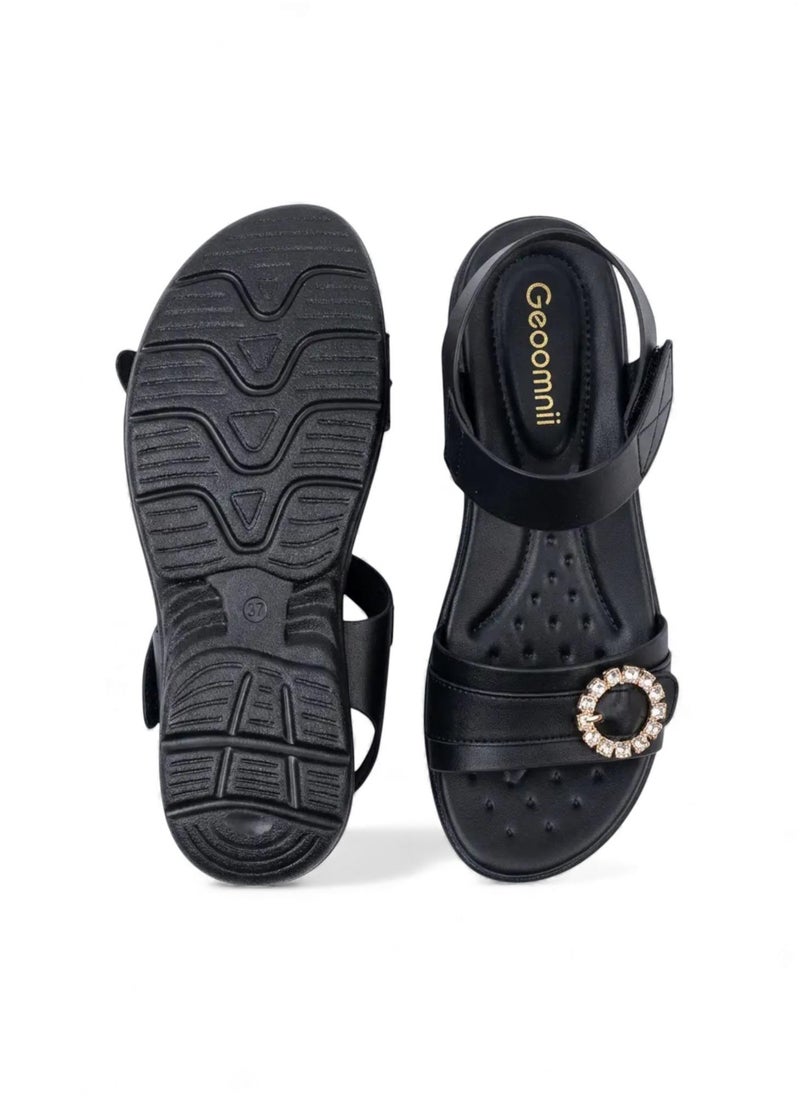 Geoomnii Women’s Sandals with Back Strap – Comfortable, Stylish & Secure Fit - Image 5