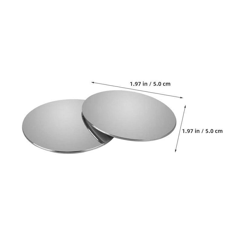 10 Pcs Frameless Mini Convex Blind Spot Mirrors 2.2 Inch Round 360 Rotatable Wide Angle Reversing Mirror Universal Adhesive Car Rearview For Parking Safety - Image 3