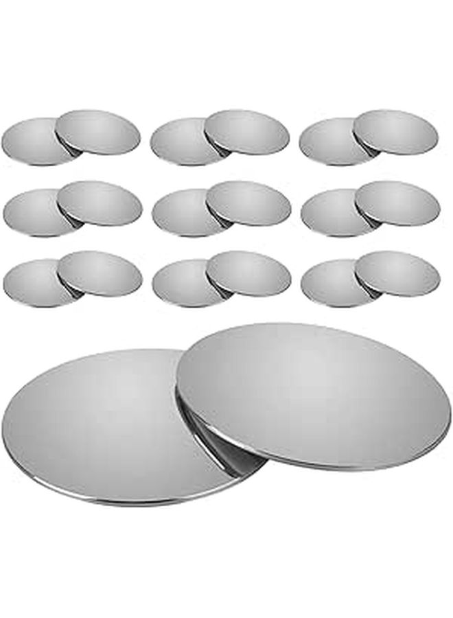 10 Pcs Frameless Mini Convex Blind Spot Mirrors 2.2 Inch Round 360 Rotatable Wide Angle Reversing Mirror Universal Adhesive Car Rearview For Parking Safety - Image 1