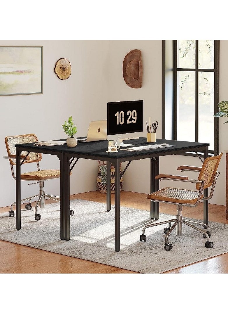 Computer Desk, Simple Style for Space-Saving Black